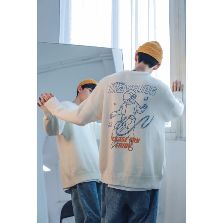 スウェット風 ニット メンズ | HOOK | 詳細画像2 