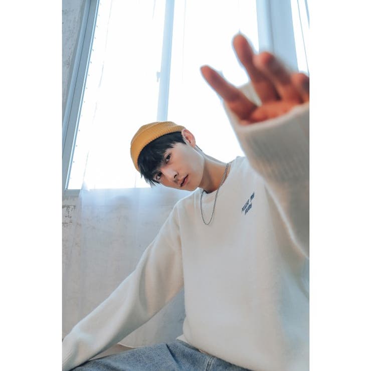 スウェット風 ニット メンズ | HOOK | 詳細画像7 