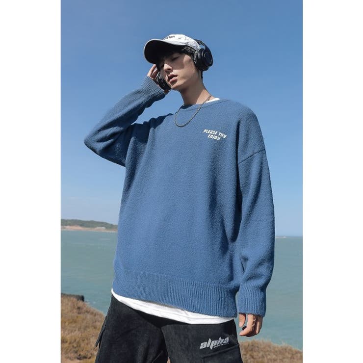 スウェット風 ニット メンズ | HOOK | 詳細画像11 