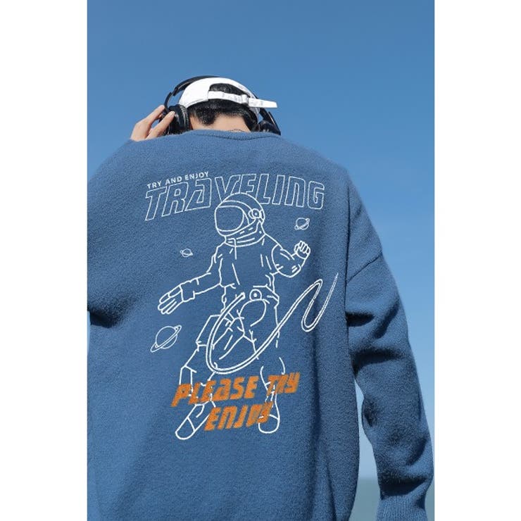 スウェット風 ニット メンズ | HOOK | 詳細画像12 