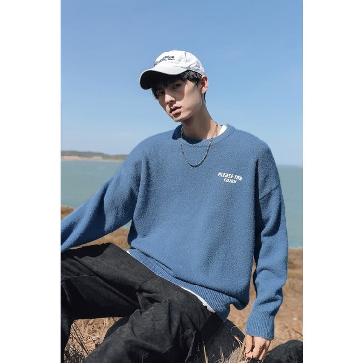 スウェット風 ニット メンズ | HOOK | 詳細画像16 