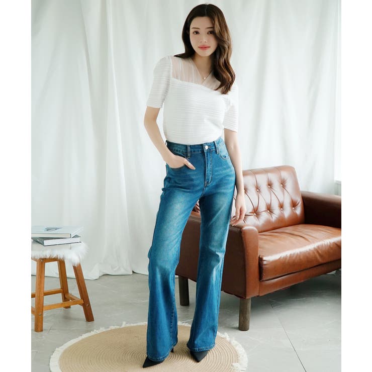 【Jasmine】チュール切り替え トップス Jasmine | aimoha  | 詳細画像9 