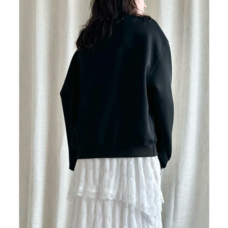 【Jasmine】リボンロゴ刺しゅうスウェット Jasmine Grandifl… | aimoha  | 詳細画像5 