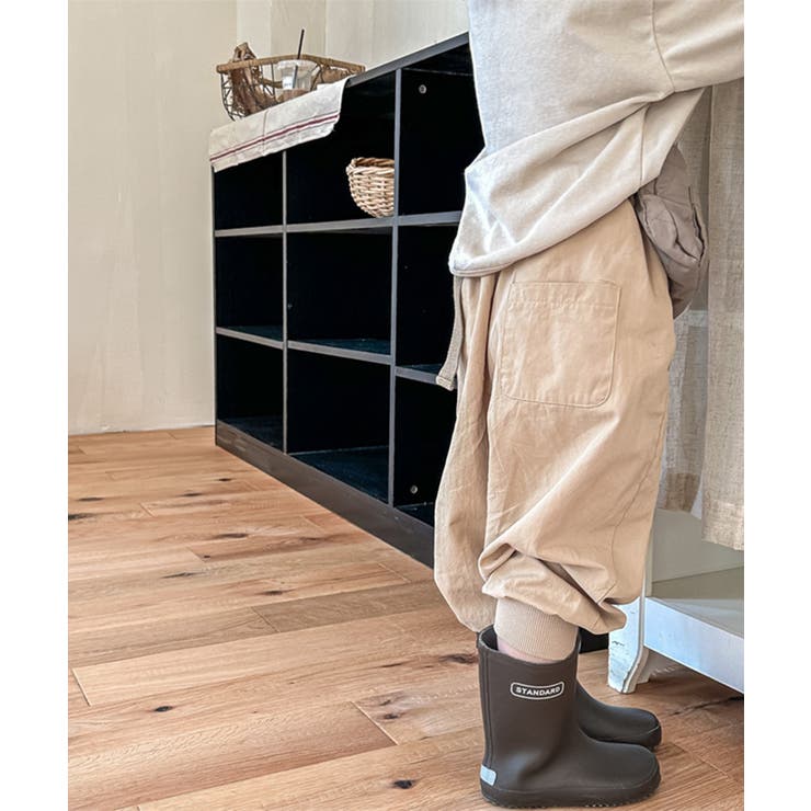 【aimoha-KIDS-】韓国子供服 可愛い猫ワッペンプリント裾絞りパンツ  | aimoha kids | 詳細画像3 