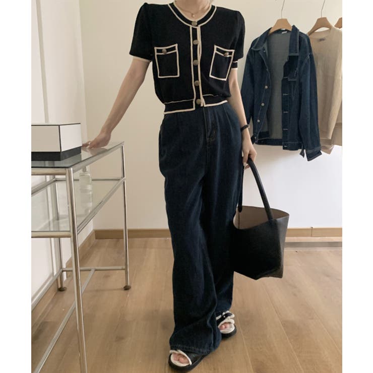 アウトリンキングカーディガン 韓国ファッション レディース | aimoha  | 詳細画像13 