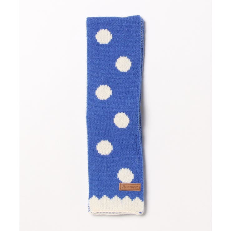 ドット模様ミニニットマフラー【AW】 | aimoha  | 詳細画像3 