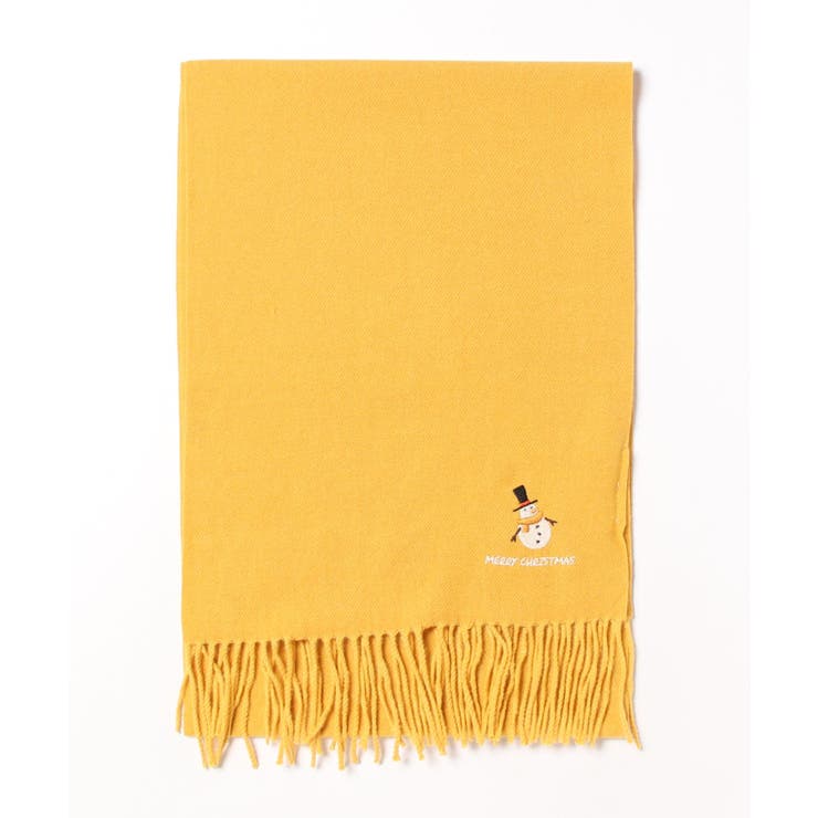 クリスマスワンポイント刺繍マフラー【AW】 | aimoha  | 詳細画像2 