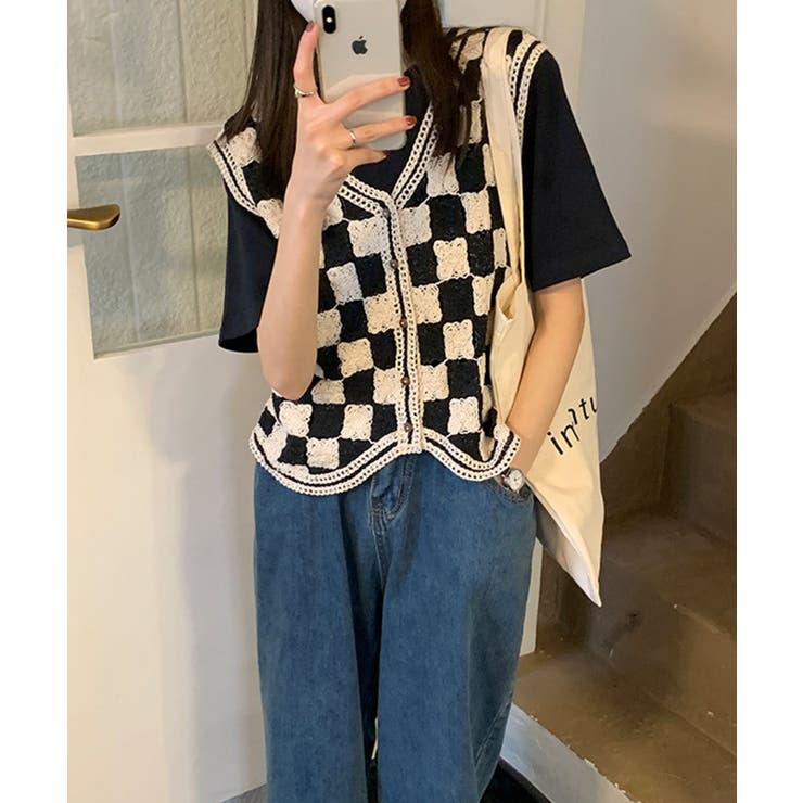 Supreme チェック柄デニムベスト L Supreme チェック柄デニムベスト L Supreme チェック柄デニム