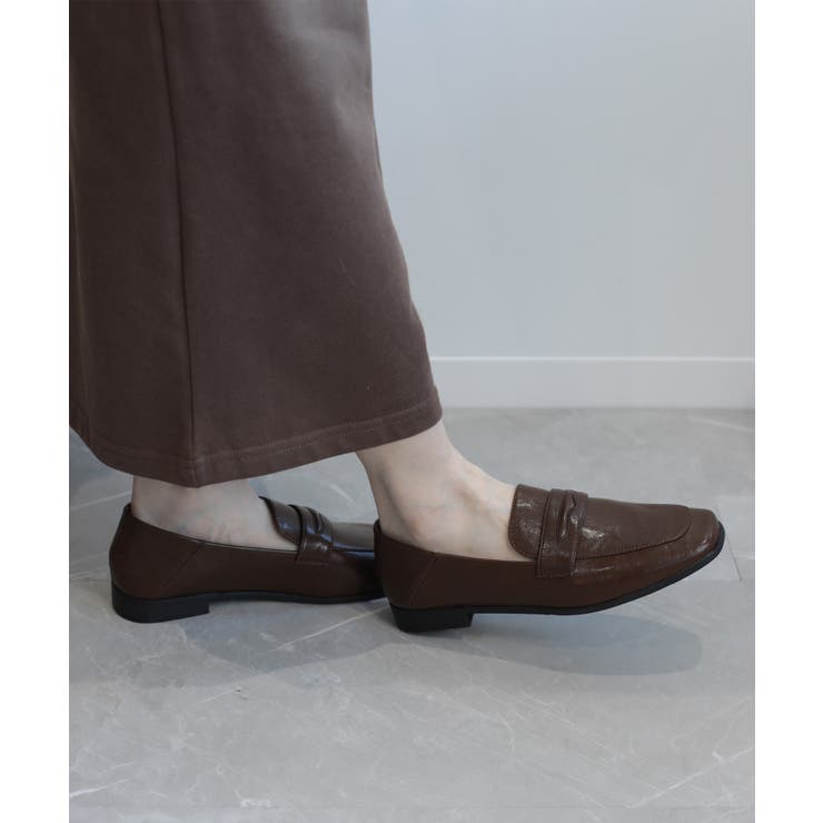【shoes365】スクエアトゥ ローヒール ローファー | aimoha  | 詳細画像12 