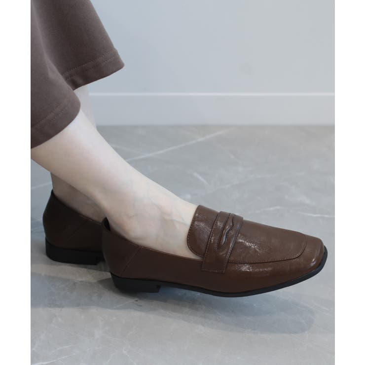 【shoes365】スクエアトゥ ローヒール ローファー | aimoha  | 詳細画像14 