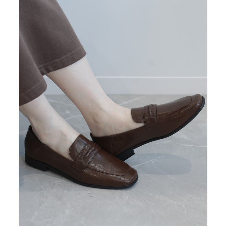 【shoes365】スクエアトゥ ローヒール ローファー | aimoha  | 詳細画像15 