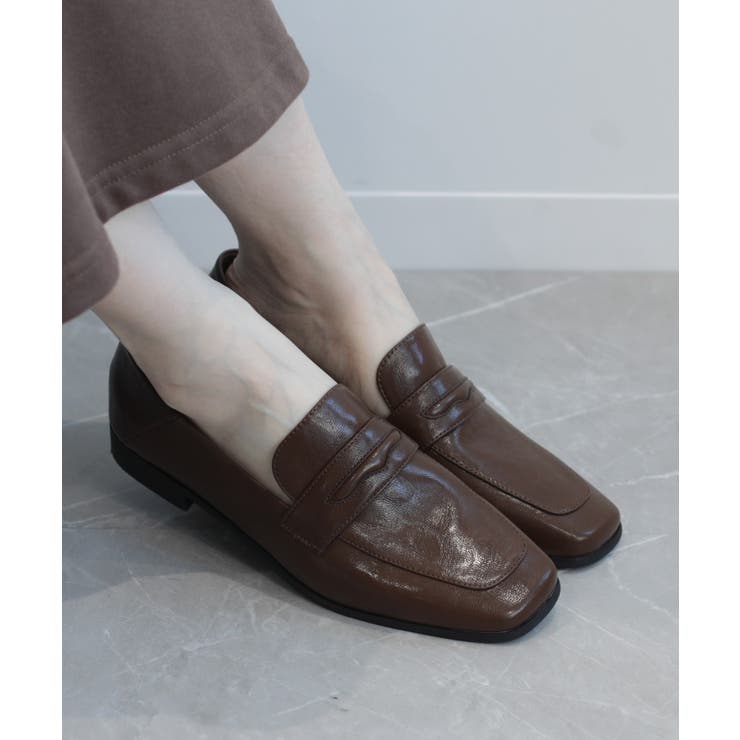 【shoes365】スクエアトゥ ローヒール ローファー | aimoha  | 詳細画像17 