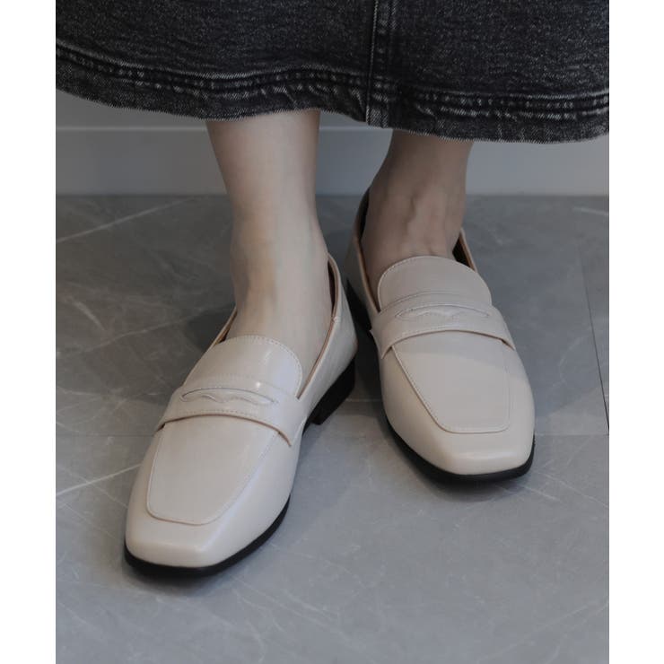 【shoes365】スクエアトゥ ローヒール ローファー | aimoha  | 詳細画像41 