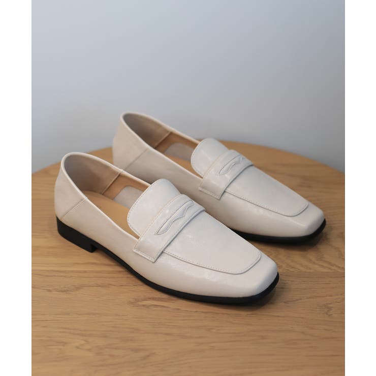 【shoes365】スクエアトゥ ローヒール ローファー | aimoha  | 詳細画像46 