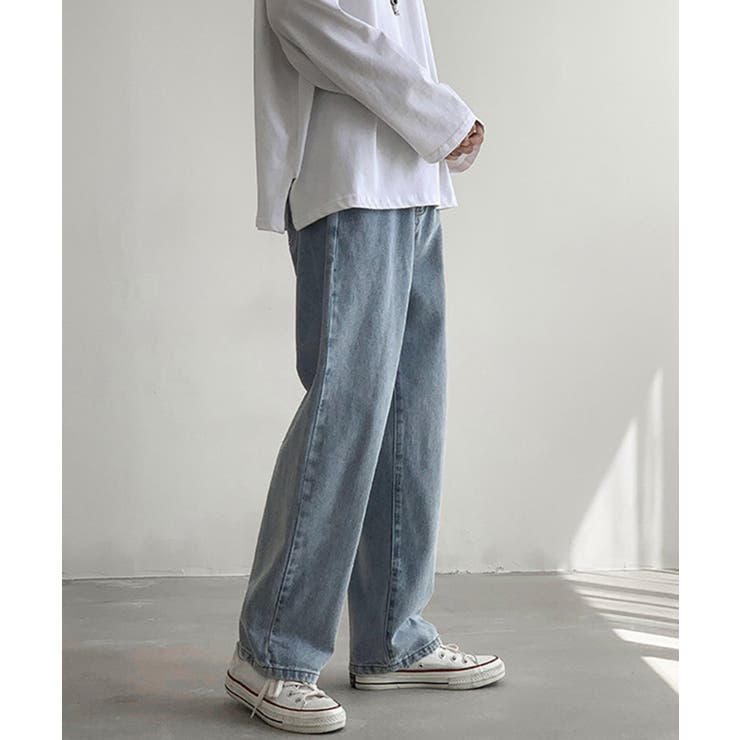 ストレートワイドデニム メンズ おしゃれ | aimoha men | 詳細画像10 