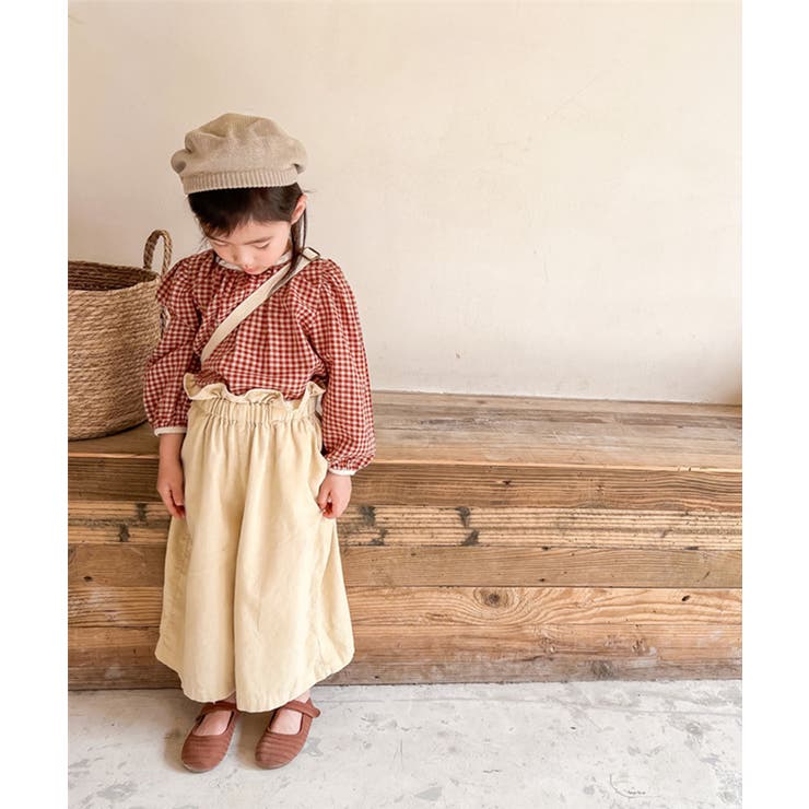 aimoha KIDS ギンガムチェックガーリーブラウス | aimoha kids | 詳細画像3 