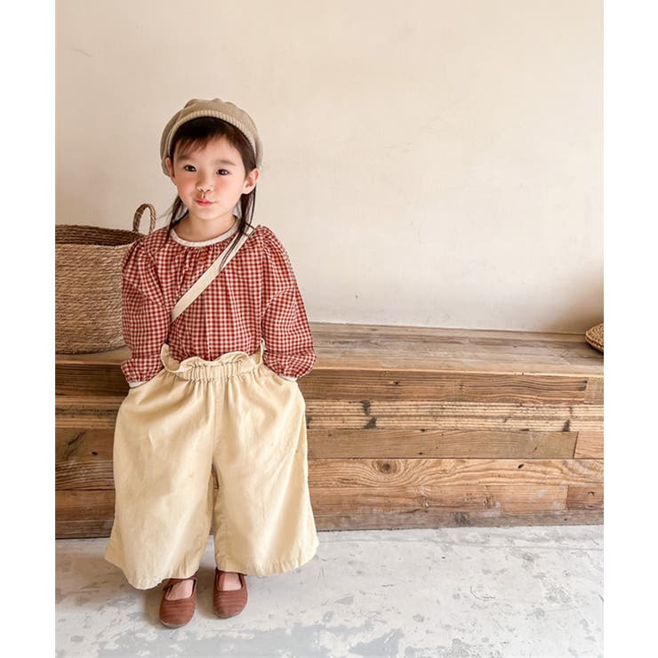 aimoha KIDS ギンガムチェックガーリーブラウス | aimoha kids | 詳細画像4 