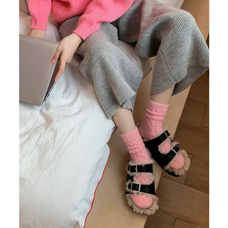 【MOSOX】ケーブル編み風レディースソックス | aimoha  | 詳細画像14 