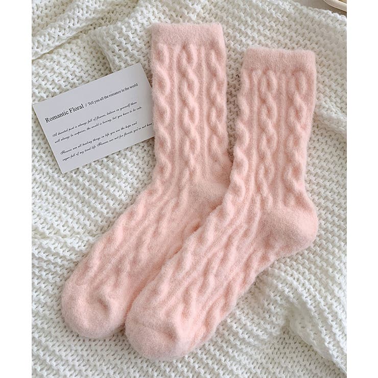 【MOSOX】ケーブル編み風レディースソックス | aimoha  | 詳細画像3 