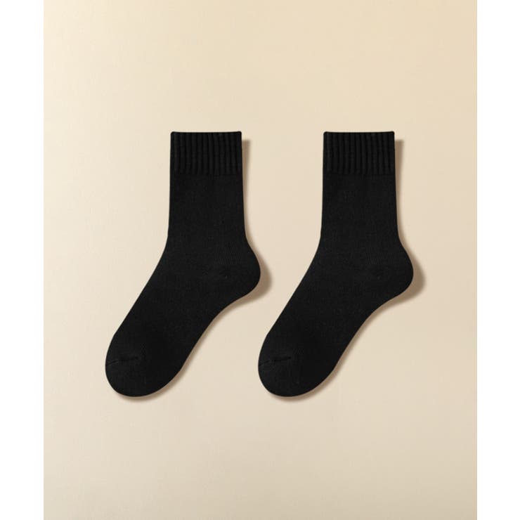 MOSOX】ふわもこクルーソックス4色セット【AW】[品番：XT000011862