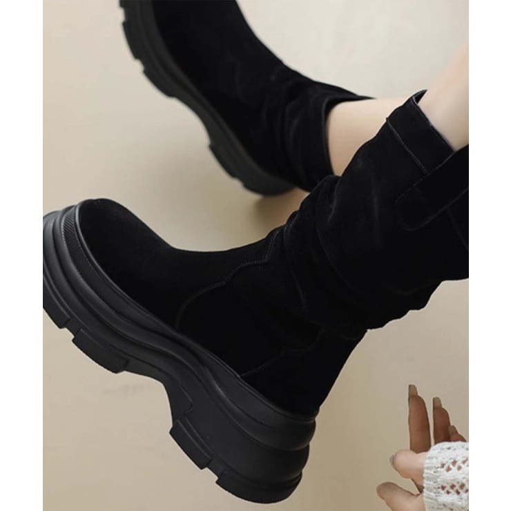 【SHOES 365】厚底フィットブーツ【AW】 | aimoha  | 詳細画像3 