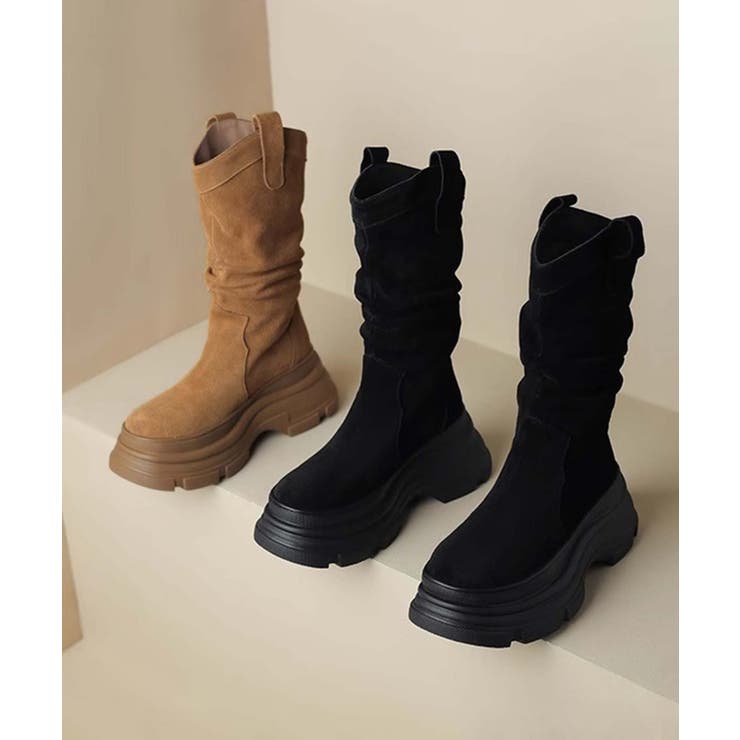 【SHOES 365】厚底フィットブーツ【AW】 | aimoha  | 詳細画像9 