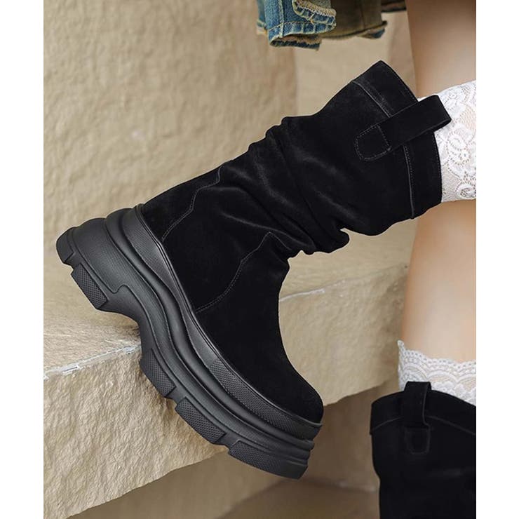 【SHOES 365】厚底フィットブーツ【AW】 | aimoha  | 詳細画像10 