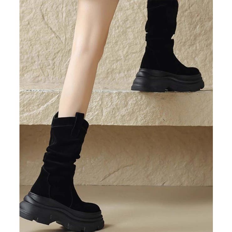 【SHOES 365】厚底フィットブーツ【AW】 | aimoha  | 詳細画像12 