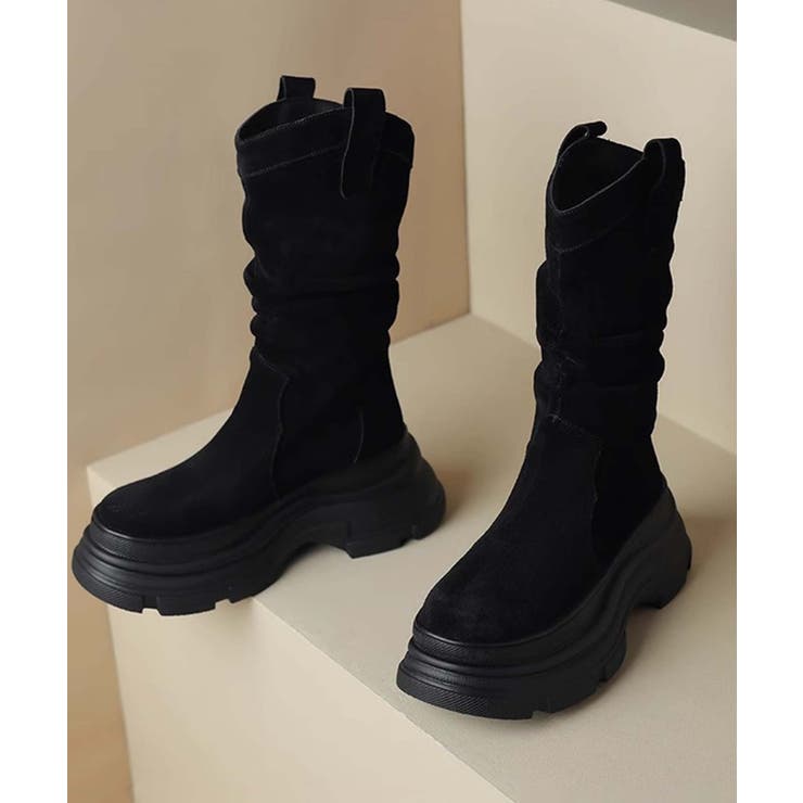 【SHOES 365】厚底フィットブーツ【AW】 | aimoha  | 詳細画像13 