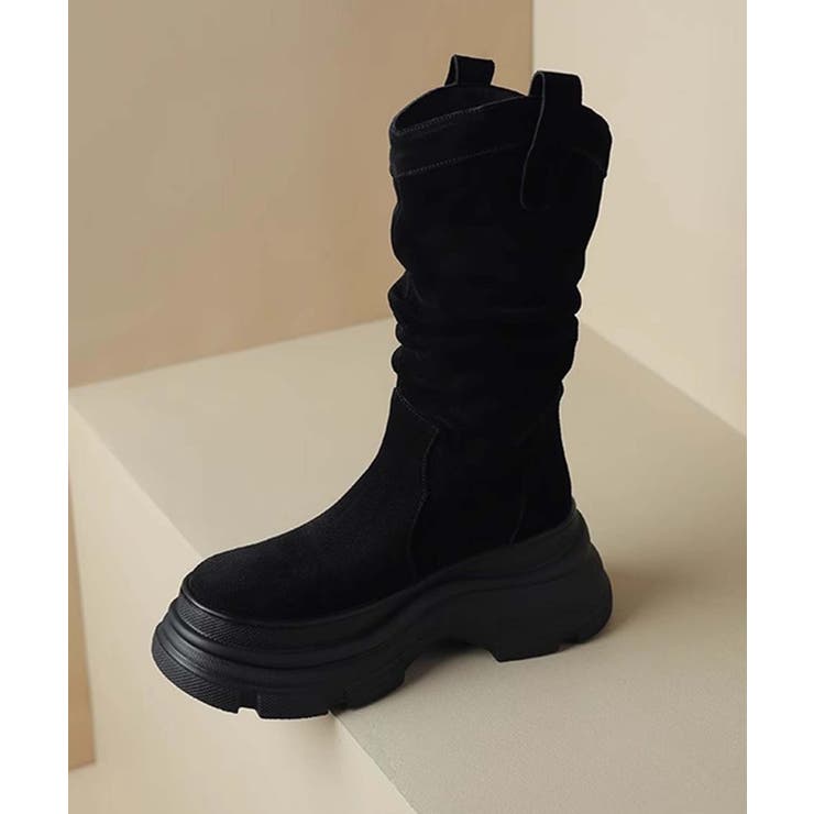 【SHOES 365】厚底フィットブーツ【AW】 | aimoha  | 詳細画像14 