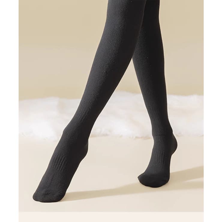 ブラック | 【MOSOX】微圧保温ニーハイソックス【AW】 | aimoha 