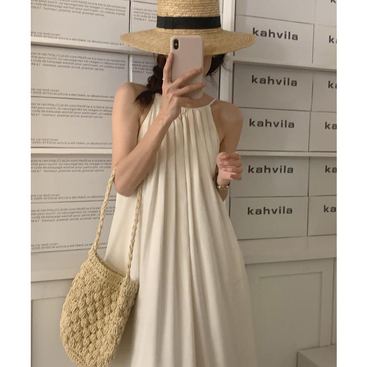 プリーツキャミソールワンピース ロングワンピース 韓国ファッション | aimoha  | 詳細画像21 