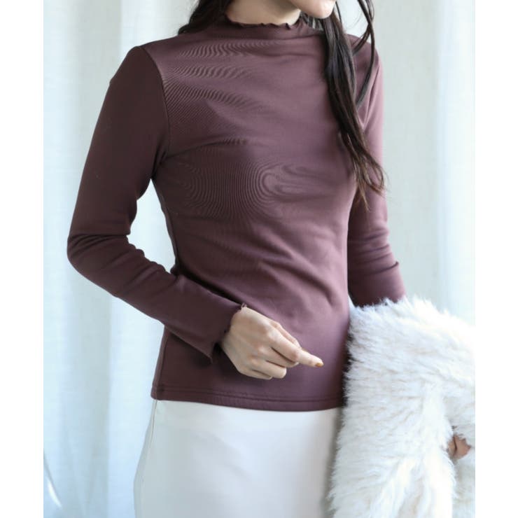 aimoha/フリル裏起毛裏ボアインナートップス ハイネック【AW】 | aimoha  | 詳細画像39 