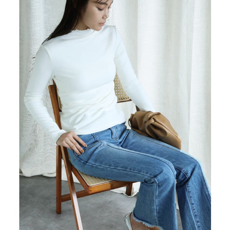 aimoha/フリル裏起毛裏ボアインナートップス ハイネック【AW】 | aimoha  | 詳細画像42 