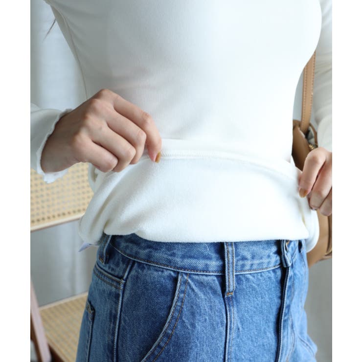 aimoha/フリル裏起毛裏ボアインナートップス ハイネック【AW】 | aimoha  | 詳細画像46 