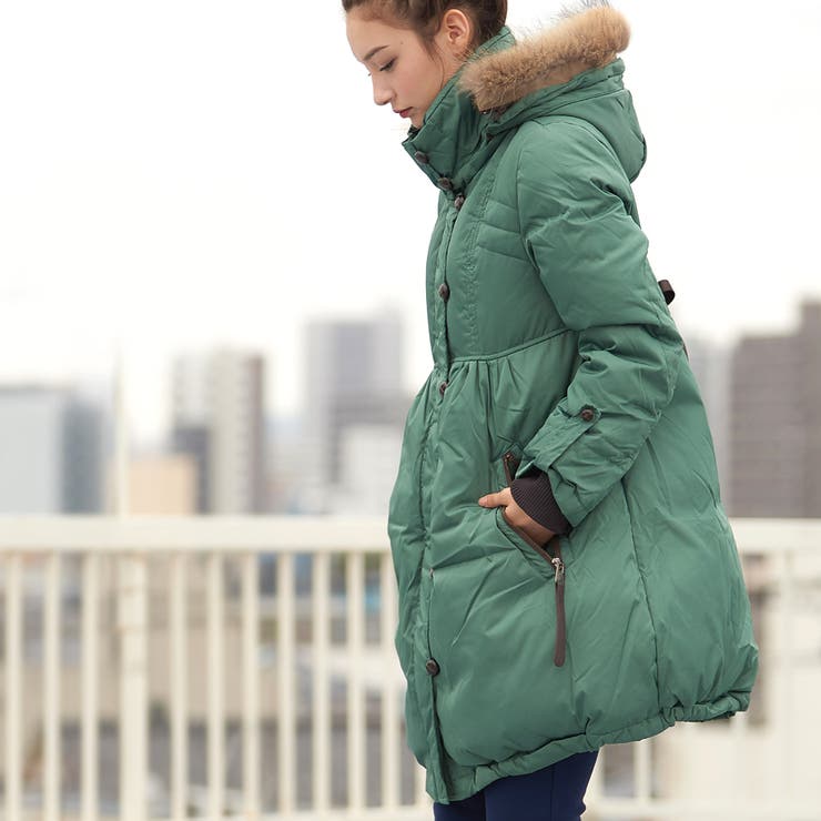 LA MODE細見えAラインきれいめダウンコート サイズ40(L) ダウンコート