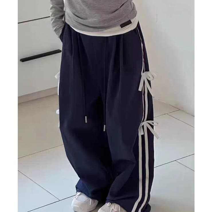 ☆りぼん☆商品 RODEO CROWNS WIDE BOWL | ビッグリボンデニムパンツ (ワイド ) |SHEL