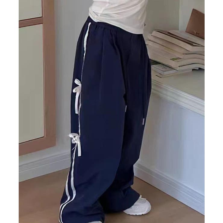 【-aimoha-KIDS-】リボンライン ワイドパンツ | aimoha kids | 詳細画像10 