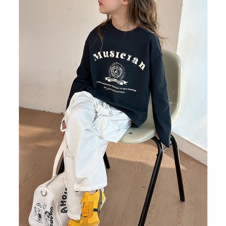 【aimoha-KIDS-】カレッジロゴロンT | aimoha kids | 詳細画像6 