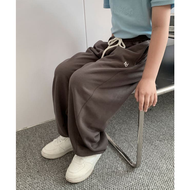 【aimoha-KIDS-】キッズ  ワイドスウェットパンツ | aimoha kids | 詳細画像11 