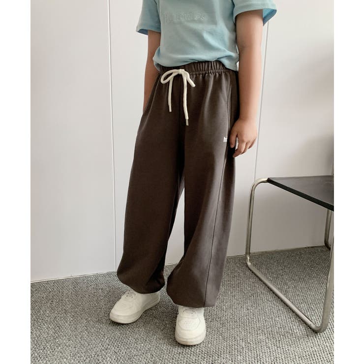 【aimoha-KIDS-】キッズ  ワイドスウェットパンツ | aimoha kids | 詳細画像13 