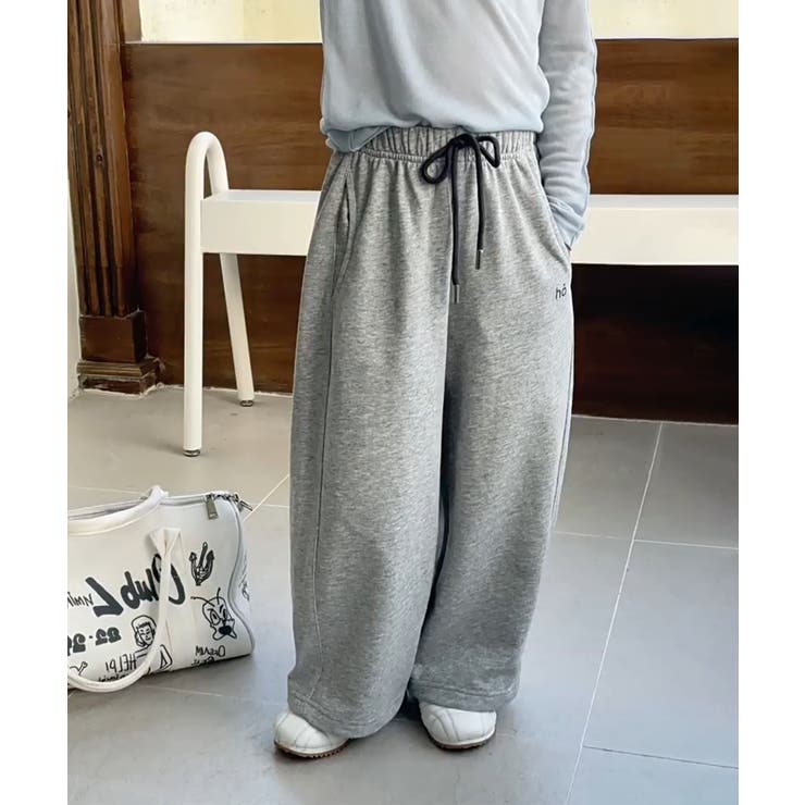 【aimoha-KIDS-】キッズ  ワイドスウェットパンツ | aimoha kids | 詳細画像15 