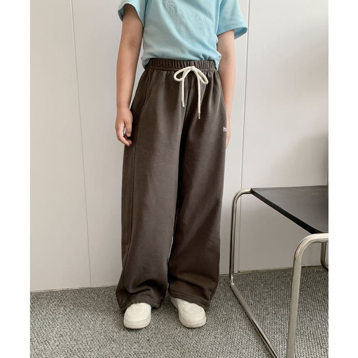 【aimoha-KIDS-】キッズ  ワイドスウェットパンツ | aimoha kids | 詳細画像16 