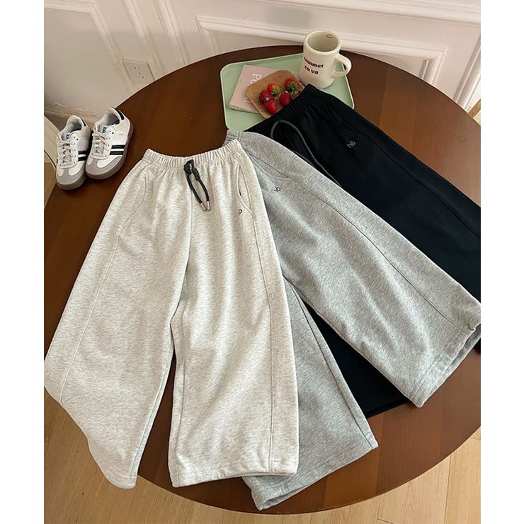 【aimoha-KIDS-】キッズ  ワイドスウェットパンツ | aimoha kids | 詳細画像17 