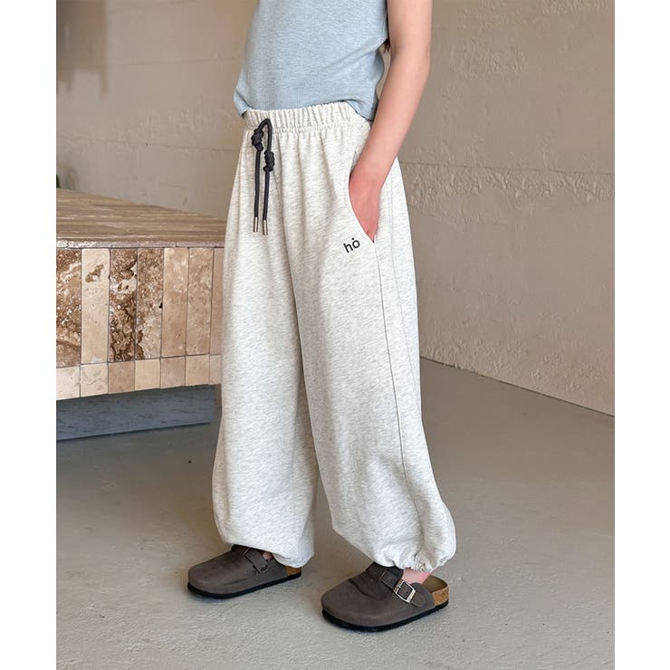 【aimoha-KIDS-】キッズ  ワイドスウェットパンツ | aimoha kids | 詳細画像22 