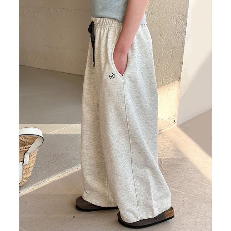 【aimoha-KIDS-】キッズ  ワイドスウェットパンツ | aimoha kids | 詳細画像24 