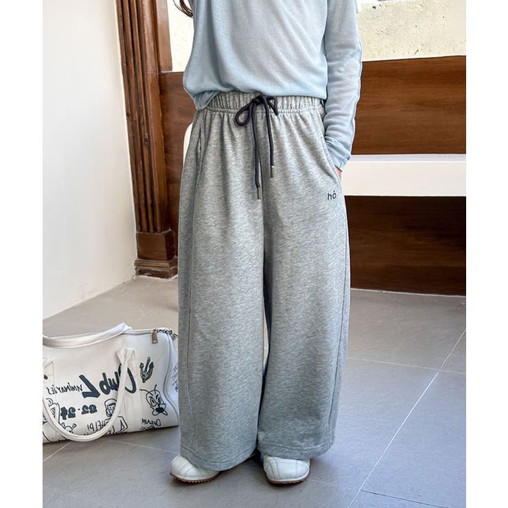 【aimoha-KIDS-】キッズ  ワイドスウェットパンツ | aimoha kids | 詳細画像28 