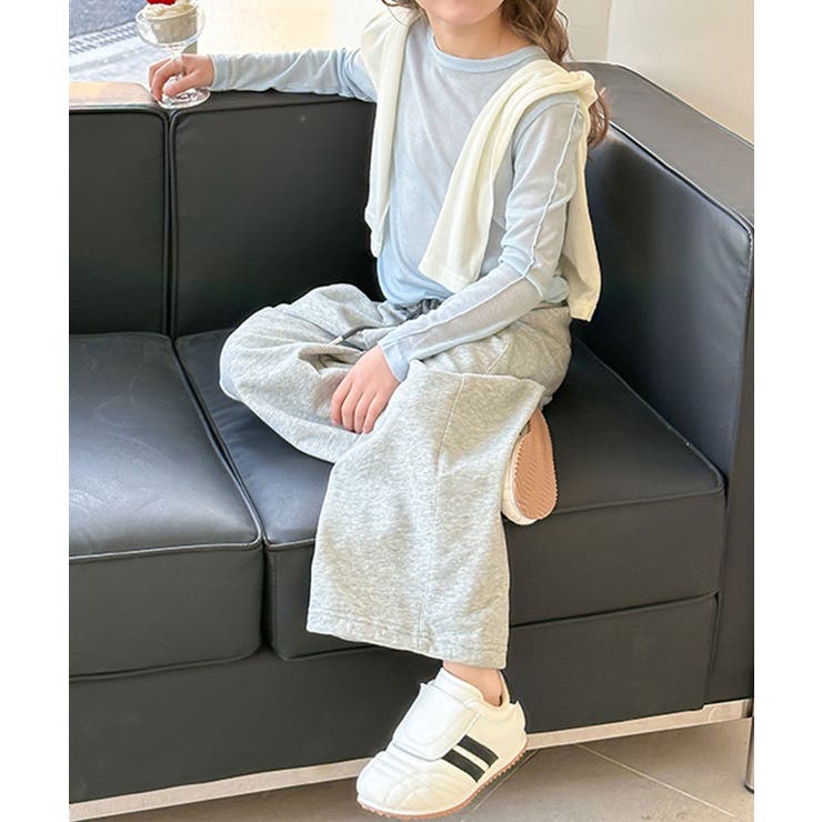 【aimoha-KIDS-】キッズ  ワイドスウェットパンツ | aimoha kids | 詳細画像32 