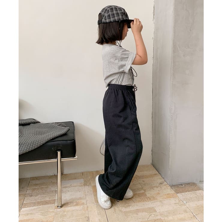 【aimoha-KIDS-】キッズ  ワイドスウェットパンツ | aimoha kids | 詳細画像3 