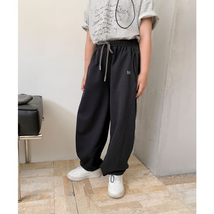 【aimoha-KIDS-】キッズ  ワイドスウェットパンツ | aimoha kids | 詳細画像4 